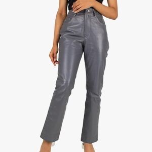 Laverapelle Elegant Grey Straight Leg Women's Jeans